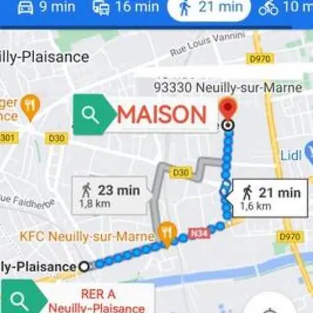 Проживание в семье Dans Maison Partagee Нёйи-сюр-Марн